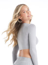 CASCADE CROP TOP - SMOKEY QUARTZ - Hadobody