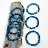 BLUE AGATE BEAD BRACELET - Hadobody