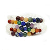 CRYSTAL QUARTZ CHAKRA BEAD BRACELET - Hadobody