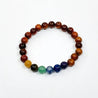 SANDALWOOD CHAKRA BEAD BRACELET - Hadobody