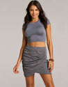 SELENE CROP TOP - MOONSTONE GREY - Hadobody