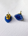 BLUE MARQUIS DRUZY STUD EARRINGS - Hadobody