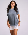 DUKE V-NECK TEE - SMOKEY QUARTZ - Hadobody